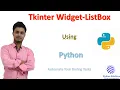 Creating a List Box in Tkinter Widget Python