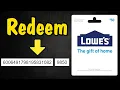 How to Redeem a Lowe s Gift Card on Website Lowes