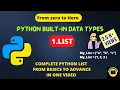 Complete Python LIST in one shot Zero to Hero From Basic to Advanced level For Beginners