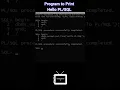Hello World Program Write Hello World program in Hello program TechnonTechTV