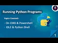 Python Tutorial for Beginners in Hindi How to run Python program on CMD