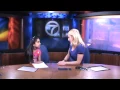 Rebecca interviewing WJLA ABC 7 meteorologist Lauryn Ricketts for her project on Weather