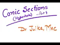 Conic Sections Part 4 Hyperbola