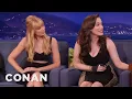 Kat Dennings Beth Behrs Crazy Drunk Personalities CONAN on TBS