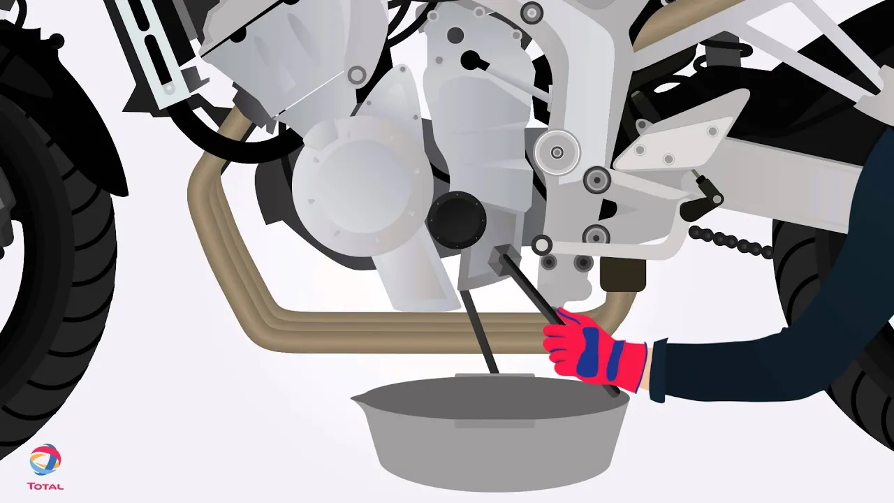 TOTAL Lubricants / How to change your motorbike oil ? : Youtube video player