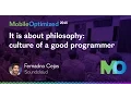 Fernando Cejas SoundCloud - It is about philosophy culture of a good programmer