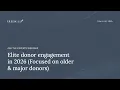 Webinar Elite donor engagement in 2026 Focused on older major donors