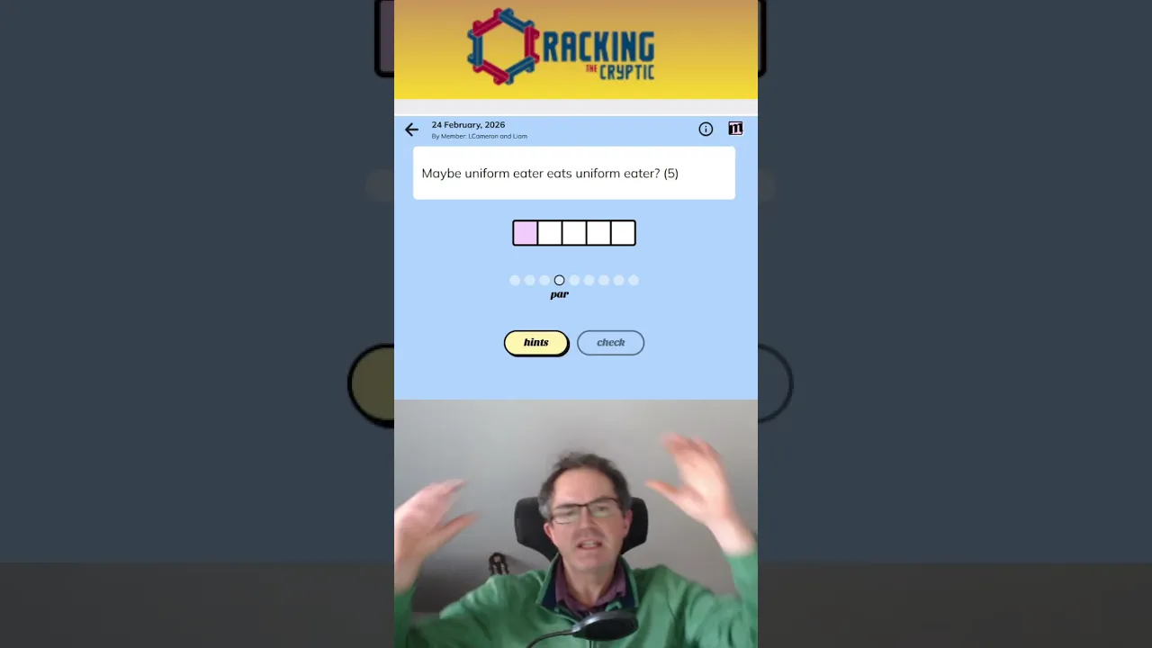 MinuteCryptic in a Minute - 24th February 2026 - WOW!