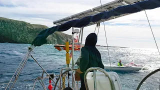A real man over board maneuver while we enjoy Tenerife – EP 76 Sailing Seatramp