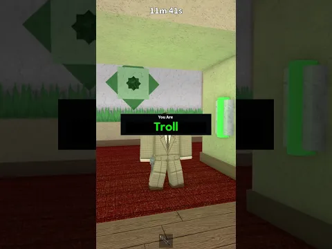 I got the TROLL role in MM2 😂 #roblox #mm2 #murdermystery2