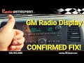 GM RADIO DISPLAY NOT WORKING CONFIRMED FIX - ROCEN AUTOSPORT