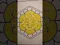 Colour My Printable Mandala Colouring book with Me using only Yellow Markers Part 3
