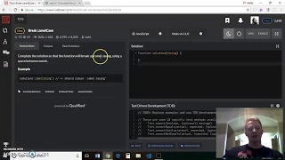 Coding Challenge - Breaking camelCase