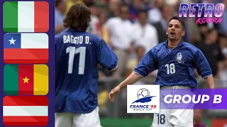 أهداف المجموعة الثانية لكأس العالم        إيطاليا   الشيلي   الكاميرون   النمسا    تعليق عربي  دندنها