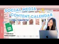 HOW I PLAN MY SOCIAL MEDIA CONTENT USING GOOGLE SHEET 2023 FREE TEMPLATE