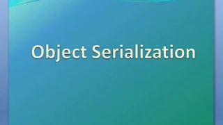 Object Serialization In Java