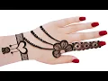 Heart shape Easy Simple Backhand Mehndi design Stylish Mehndi designs Mehandi design Mehandi