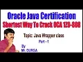 Java tutorials Java Wrapper class Part - 1 by Durga Sir