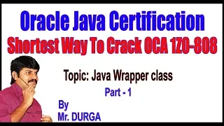 Java tutorials Java Wrapper class Part - 1 by Durga Sir