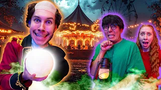We went to a HAUNTED CARNIVAL For 24 Hours!