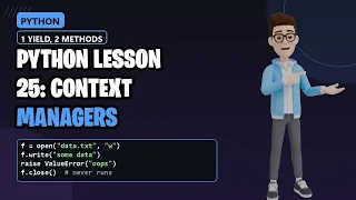 Python Lesson 25 One yield Replaces Two Dunder Methods
