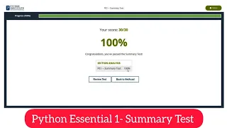 Cisco Python Essential Part 1 Summary Test Answers Cisco PE1 - Summary Test Answers