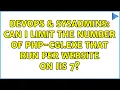 DevOps SysAdmins Can I limit the number of php-cgi exe that run per website on IIS 7