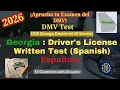 2026 Georgia DMV Permit Test in Spanish Georgia DMV Exam 2025 in Spanish