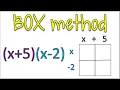 Using the BOX Method to Multiply Two Binomials