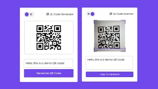 Build a QR Code Generator Scanner in HTML CSS JavaScript Code With Harsh