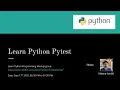 Learn Python Pytest Learn Python Programming meetup Meetup 13