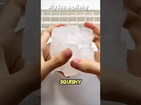 cara membuat squishy dingin dari es batu😱‼️