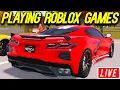 PLAYING CAR GAMES ON ROBLOX MORE