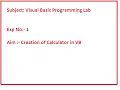 Exp No Visual Basic Lab Calculator Creation