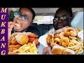 SEAFOOD CHICKEN WINGS CAR mUKBANG