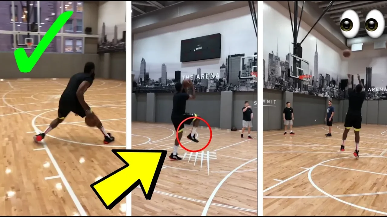 James Harden SHOWS NEW One Legged Step Back 3 Pointer and NEW Step back Combos!