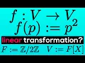 Checking Linear Transformation with Polynomial Vector Space