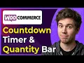 How to Add Countdown Sales Timer and Quantity Bar WordPress WooCommerce Step-By-Step 2026 guide