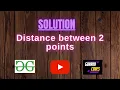 Distance between 2 points GeeksforGeeks Problem Solving Solution Gorakh Codes