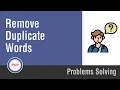 Arabic Problems Solving With PHP - Remove Duplicate Words