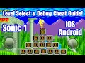 Sonic 1 debug mode and level select tutorial