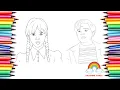 Wednesday Coloring pages How to color Wednesday
