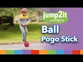Inflate Assemble and Bounce on a Jump2It Ball Pogo Stick
