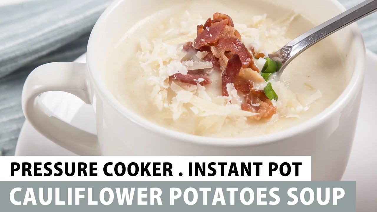 Instant Pot Cauliflower Potato Soup - Tested by Amy + Jacky