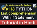 List Comprehension with If Statement in python Complete Python tutorial 2020
