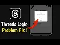 Threads App Something Went Wrong Problem Fix Instagram Threads Error Solve