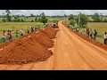 Download Lagu Rural Road Transformation: Komatsu D58P Bulldozer Levels Red Soil for New Access Route