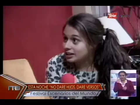 Esta noche No daré hijos, daré versos Festival Escenarios del Mundo