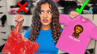 CLOSET CLEANOUT + DECLUTTER! *trying everything on*