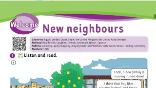 مقدمة كتاب الطالب New Neighbours انجليزي الصف الرابع الفصل الاول المنهاج الجديد 2025 